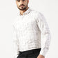 MEN PRINTED SMART FIT SHIRT WITH SPRADE COLLAR