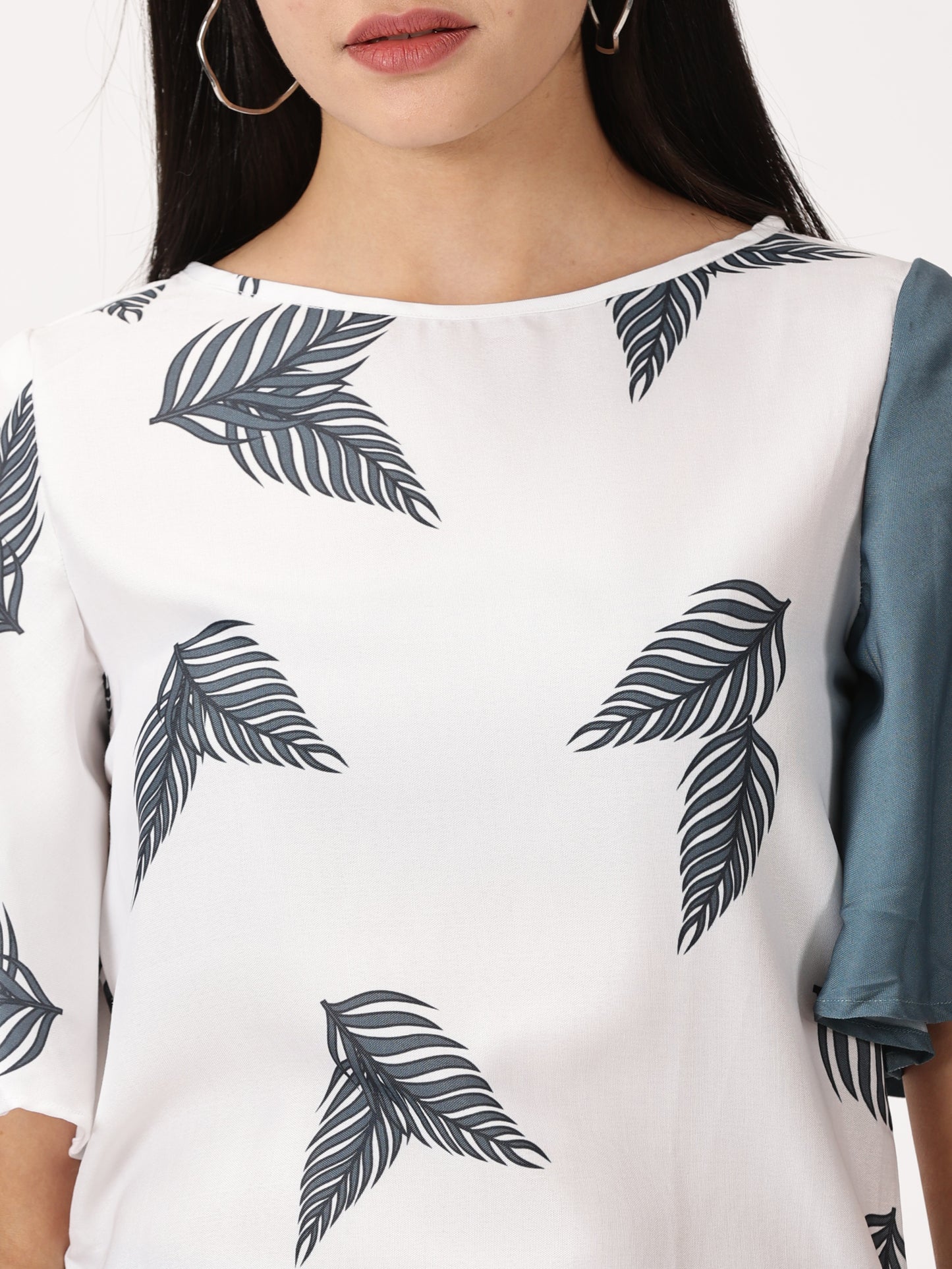 LEAF PRINTED  TOP & TROUSER