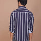 Buy-Ravinik-Men-Barcode-Slim-Fit-Stripe-Classic-Collar-Cotton-Blue-Shirt-Online-India